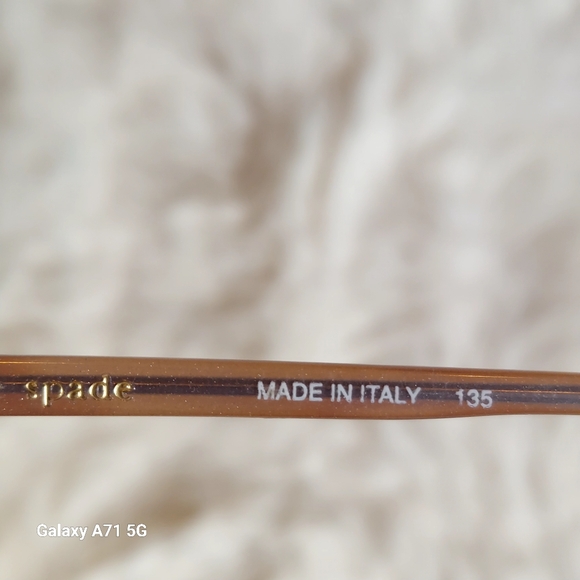 Kate Spade Frame Effie 0DV5 Light Tortoise on Lavender Half Rim Italy  5… - Picture 4 of 11